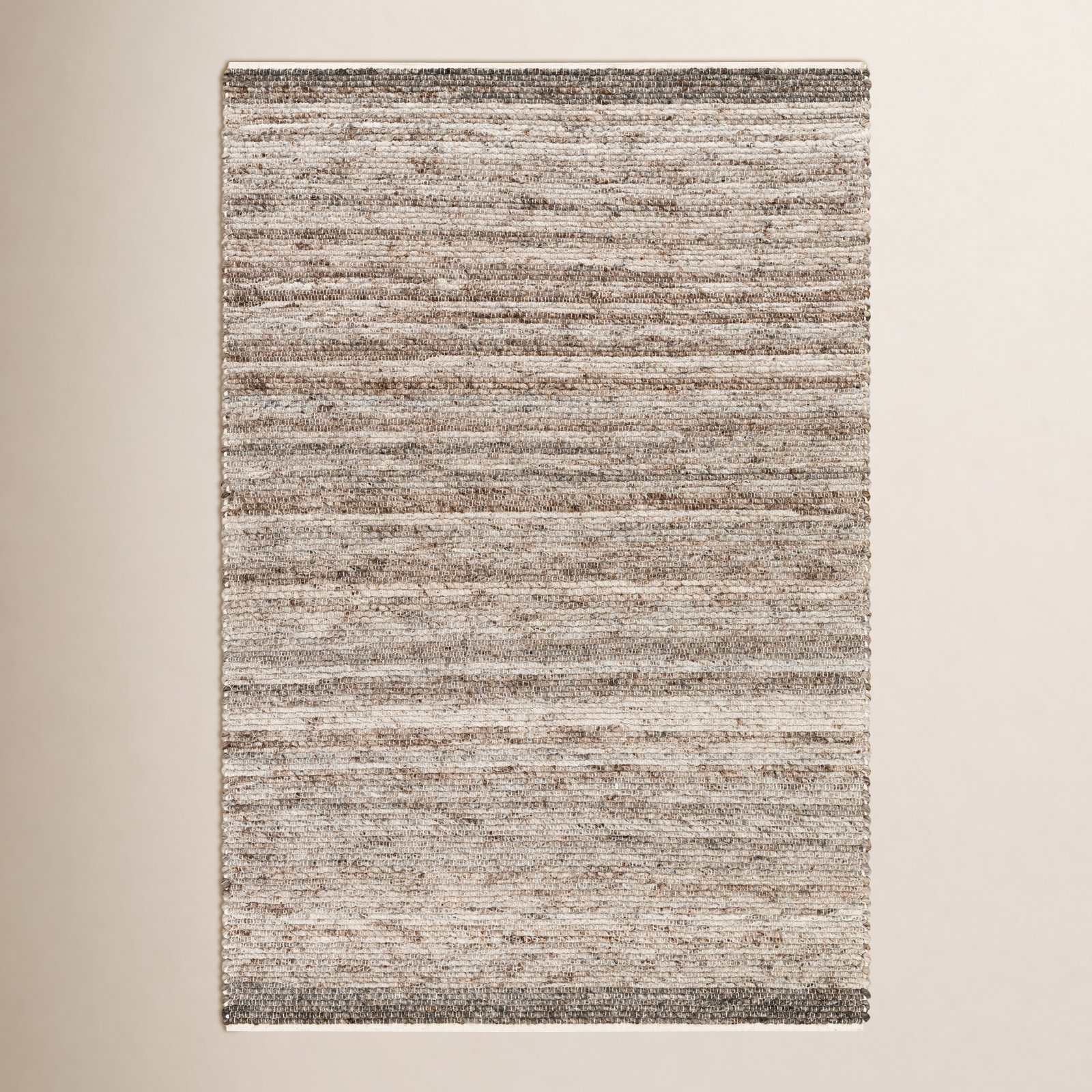 Mecit Hand-Woven Gray Rug, Rectangle 2' x 3'