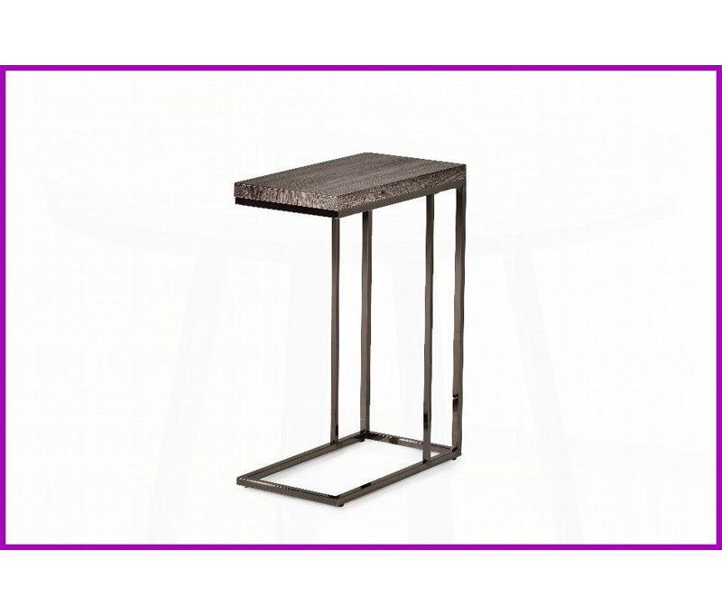 Table basse moderne Lucia Grey - Table de chevet peu encombrante pour le salon Fonctionnel