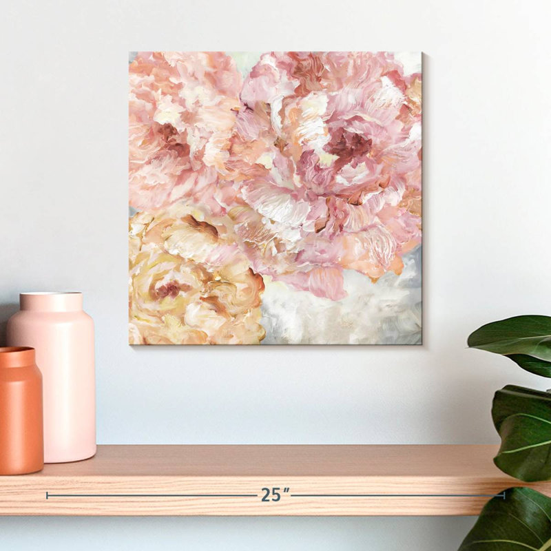 Pivoines contemporaines Avery I, H 16 po x l 16 po