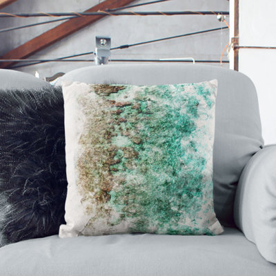 Ocean and the Beach in the Maldives Watercolour Cushion with Filling