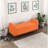 Mid-Century Modern Solid Wood Walnut Finish Bench With Lift Top Storage For Bedroom In Orange Style Textured Upholstery And-599542860