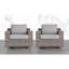 Élégante chaise de patio pivotante entièrement assemblée avec coussins luxueux - parfaite pour la détente en plein air
