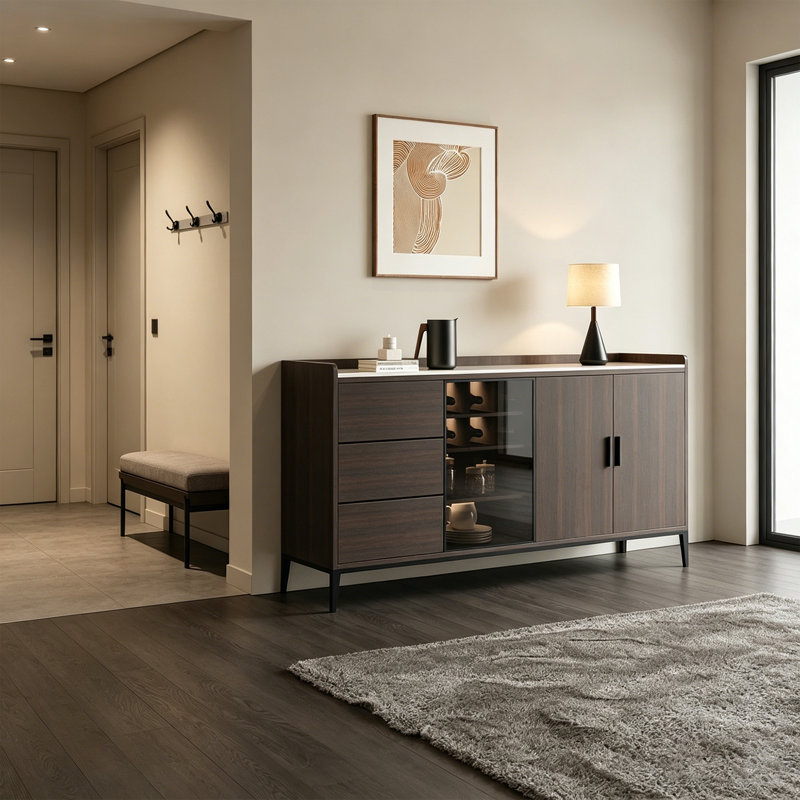 Buffet Minimalist, H 33,46 po x l 59,06 po x P 15,75 po