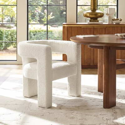 Brycie 28" W Boucle Square Armchair