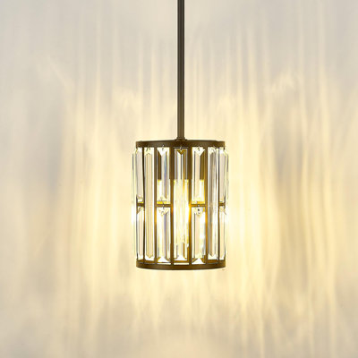 Luminaire suspendu cylindrique à 1 lumière Jhavori