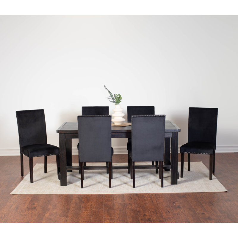 Boppery 6 - Person Dining Set, Black