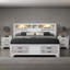 Ensemble de chambre à coucher grand lit 3 pièces Johni-2039334448-2039334449