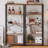 68.7" H x 31.5" W Iron Etagere Bookcase Ladder Shelf 110lbs-1128469557