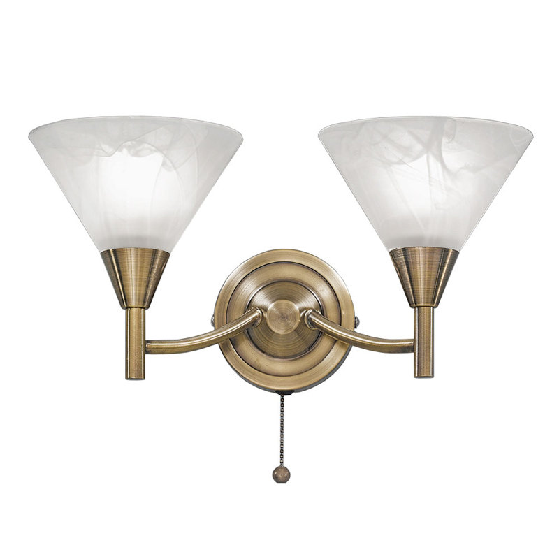 Millicent Glass Sconce, Bronze