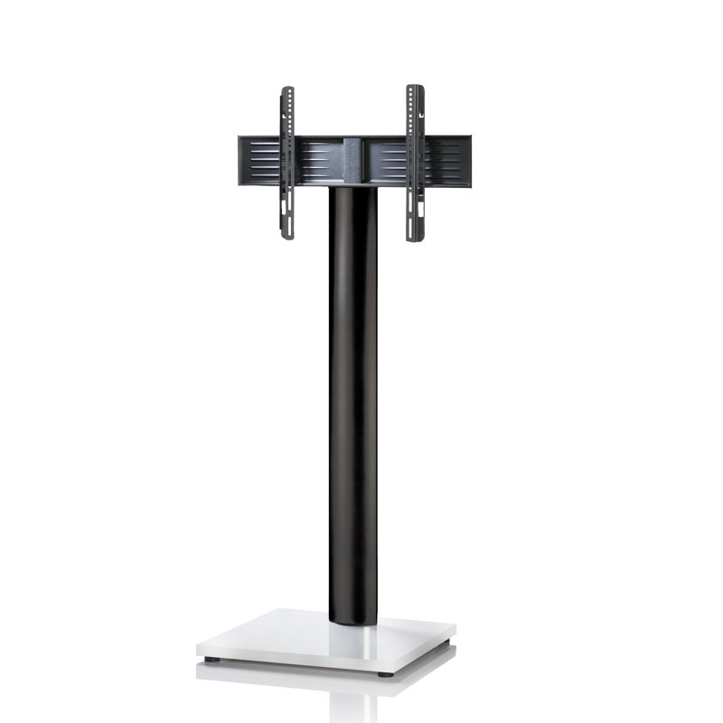 Platinum Unfinished TV Stand for TVs up to 28, 174cm H x 68cm W x 54cm D, Black/White varnish
