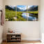 Ensemble de 3 impressions d'art sur toile, paysage de montagne et paysage urbain-1223381459