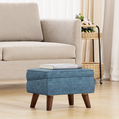 Tabouret de rangement rectangulaire de 15,75 po de largeur, fauteuils de repose-pieds de hall d'entrée, tabourets de pieds