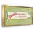 Toile avec cadre flottant or