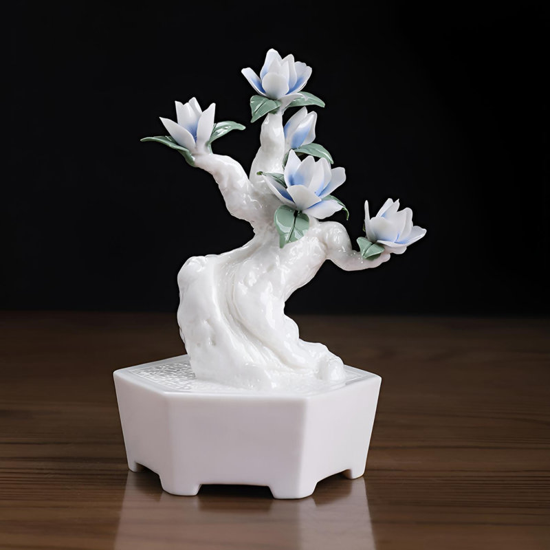 Pivoine en pot en céramique Artisan