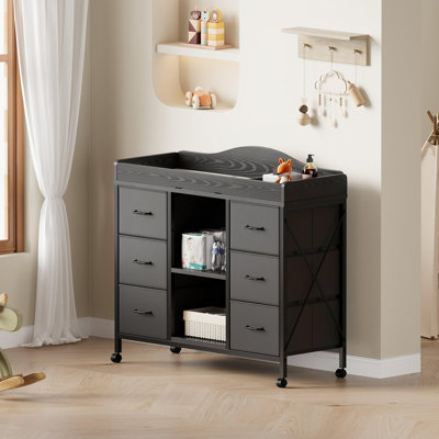 6-Drawer Dresser with Changing Table top