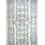 Tapis unique en laine noué à la main blanc / gris 4 pi x 6 pi Zinn