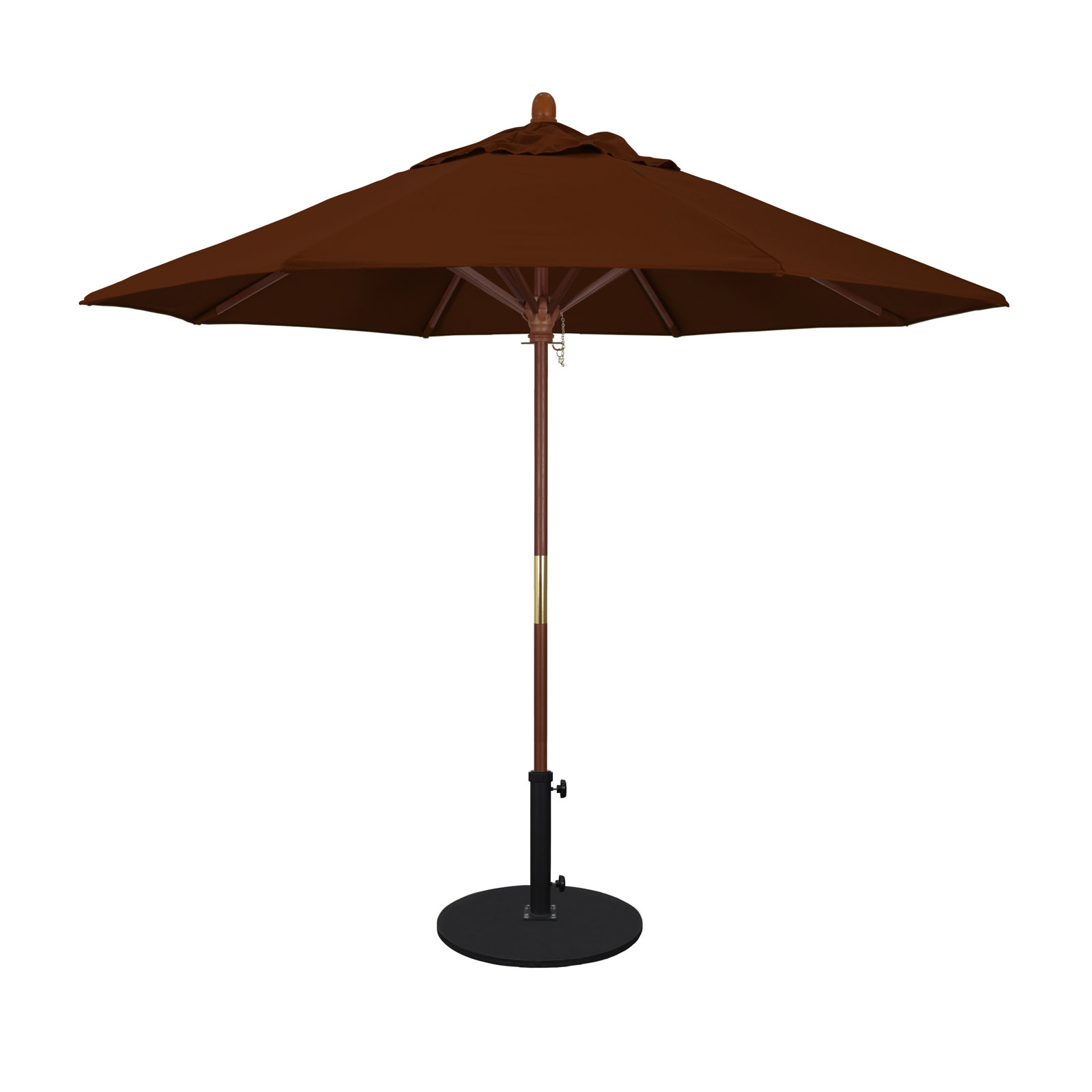 Manford 108'' Outdoor Umbrella, Brick Performance Canvas