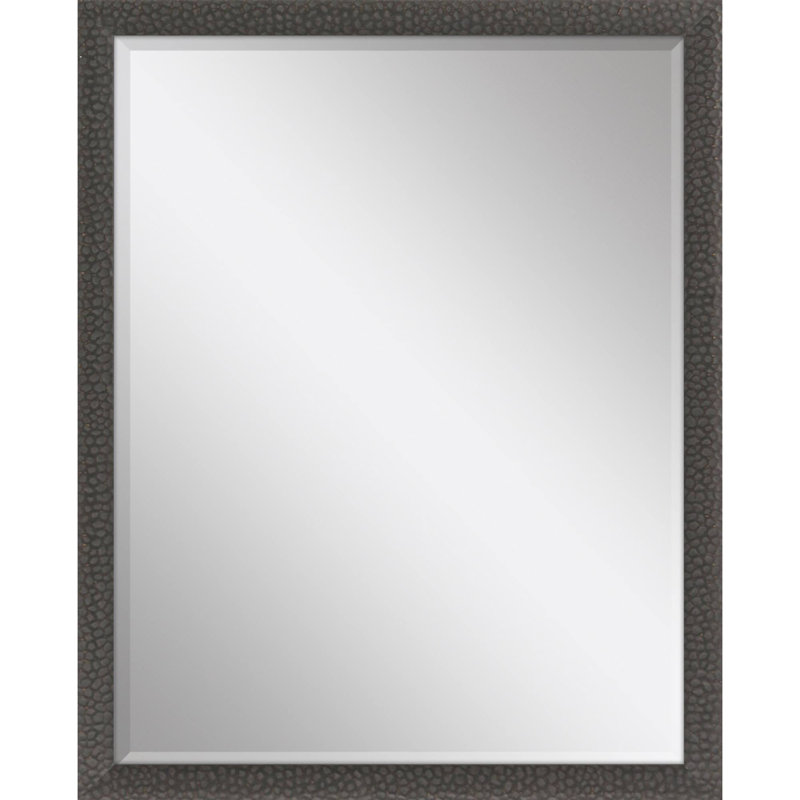 Miroir mural biseauté en bois sahwn, 51 po x 39 po