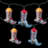 10-Count Cowboy Boot Patio Light Set 5.75Ft Green Wire