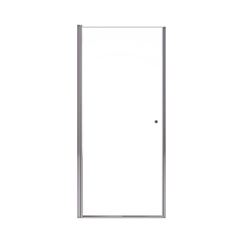 Porte de douche pivotante semi-sans cadre, Chrome chrome