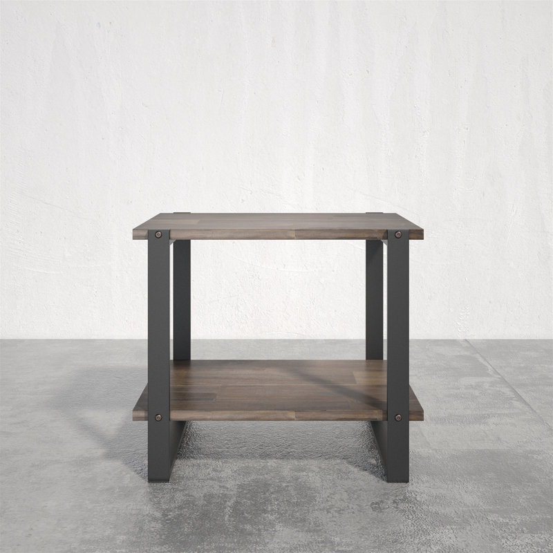 Ravidutt Solid Wood Top End Table