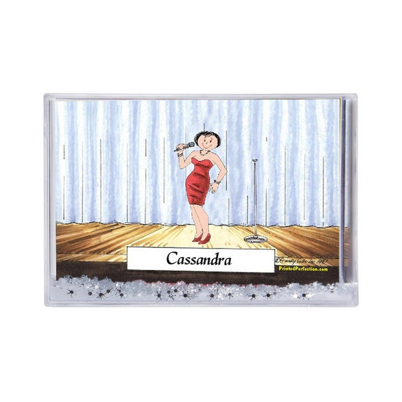 Cadeau de chanteuse personnalisé, Oui, H 2,5 po x l 3,75 po x P 1 po