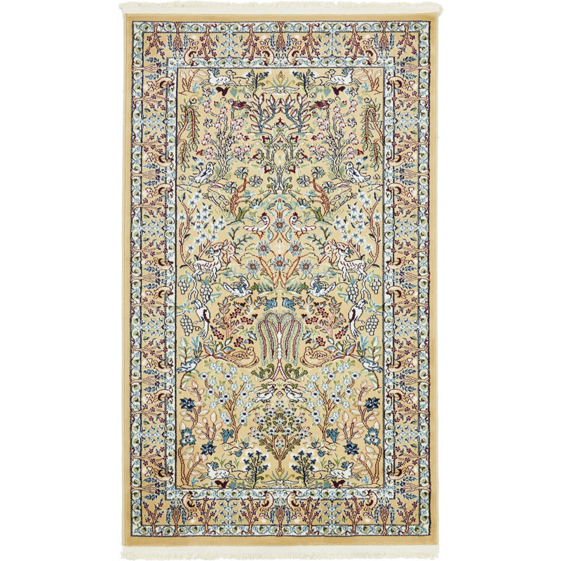 Tapis bleu Jackson Jackson, Beige, Rectangle 3 pi 1 po x 5 pi 3 po