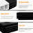Modern Black Tv Console With Spacious Drawer Capacity: For 80" Tvs Sleek Cabinet Hidden Storage Spaces: Tvs,