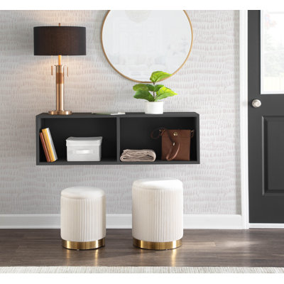 Callum Velvet Ottoman