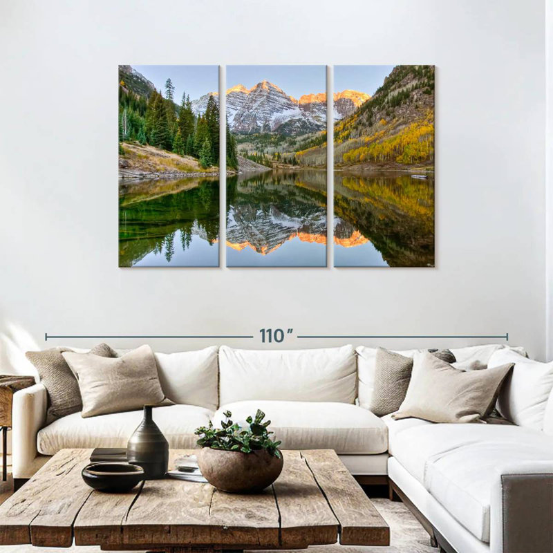 Alvord Maroon Bells Autumn Glow, H 48 po x l 74 po