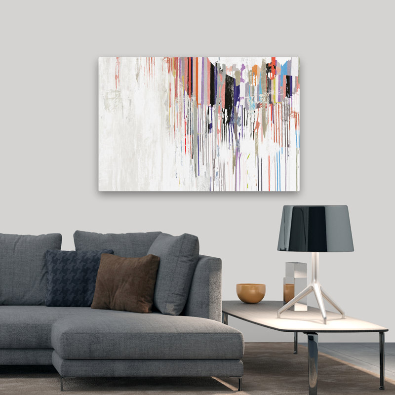 Drips And Lines  Spectrum Art, 32" H x 48" W