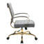 Fauteuil de bureau pivotant en cuir Naudain-58177233-132200685