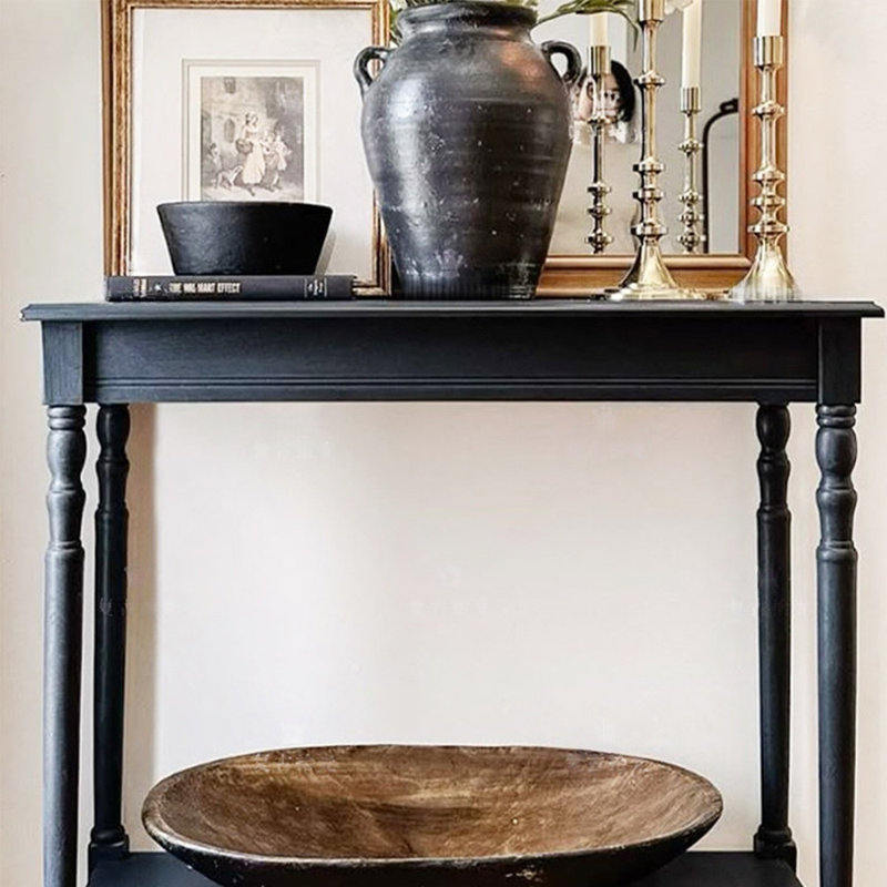 Table d'entrée rétro en bois massif