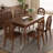 French vintage rectangular dining table Ash Rectangular Solid Wood Top with Solid Wood Base Dining Table