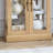 Sophisticated Lighted Display Rack - Oak Curio Cabinet With Abundant Interior