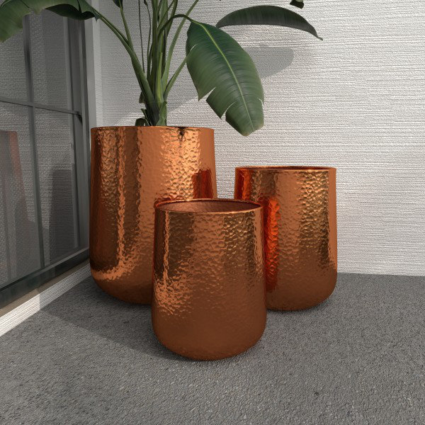Timblin Pot Planter - Set of 3, Copper