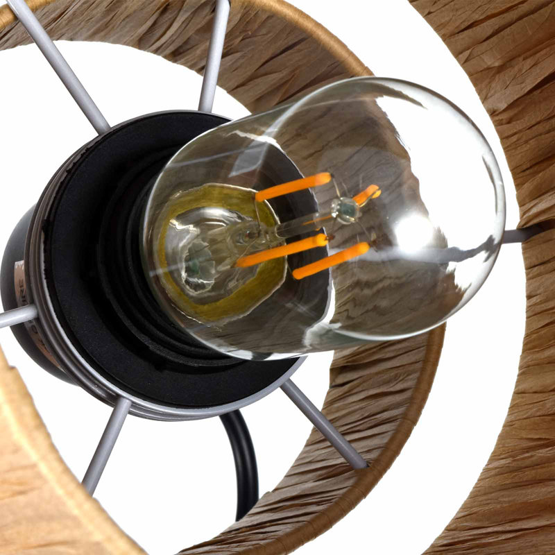 Frese 1 - Light Black Drum Pendant