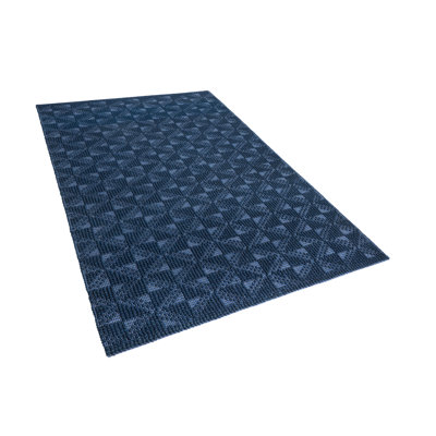 Deja Rectangle 80 cm x 150 cm Geometric Wool Hand Woven Area Rug
