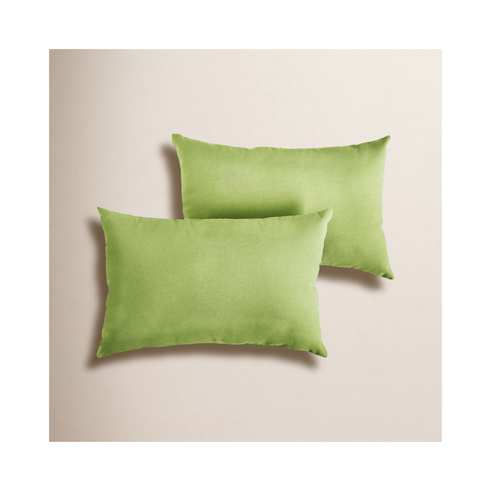 Almeda Indoor/Outdoor Lumbar Throw Pillow, Fresco Apple Green, 16" x 26"