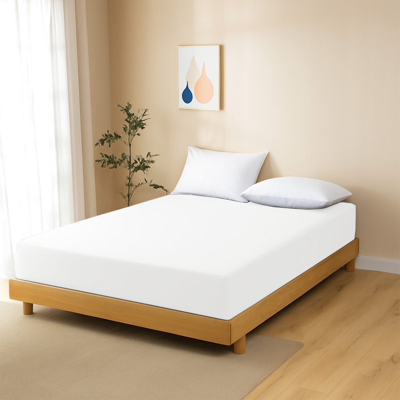 40 cm Soft Brushed Microfiber Extra Deep Fitted Sheet, White, Double (4'6)