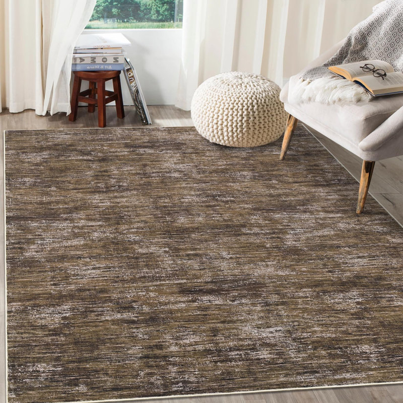 Area Rug, Brown, Rectangle 120 x 170 cm