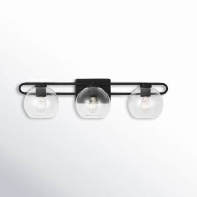 Eveline 3 Light Transparent Dimmable Vanity Light