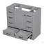 Meuble-lavabo 36 po sans lavabo, base d'armoire seulement, six tiroirs, diviseur de tiroir multifonctionnel, tablette réglable-126202368