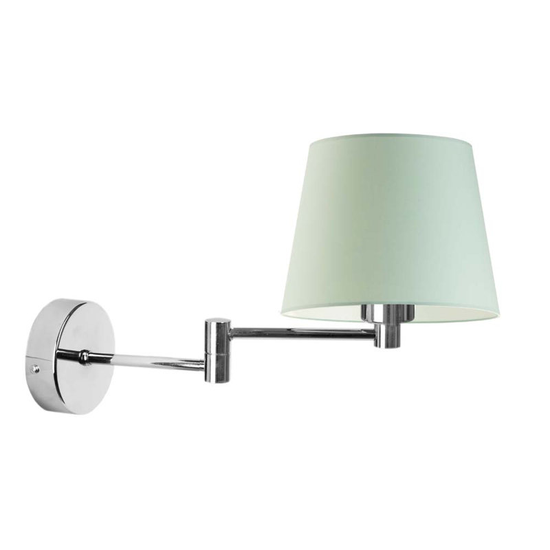 Ayannia Steel Armed Sconce, Chrome, Mint