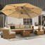 Parasol rond en porte-à-faux avec mât central-1550283279