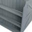 Îlot de cuisine extérieur avec tablette latérale, chariot de barbecue extérieur avec armoire de rangement-128131334