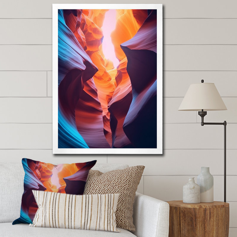 Canyon Antelope Harmony IV, H 44 po x l 34 po x P 1,5 po, Cadre photo blanc