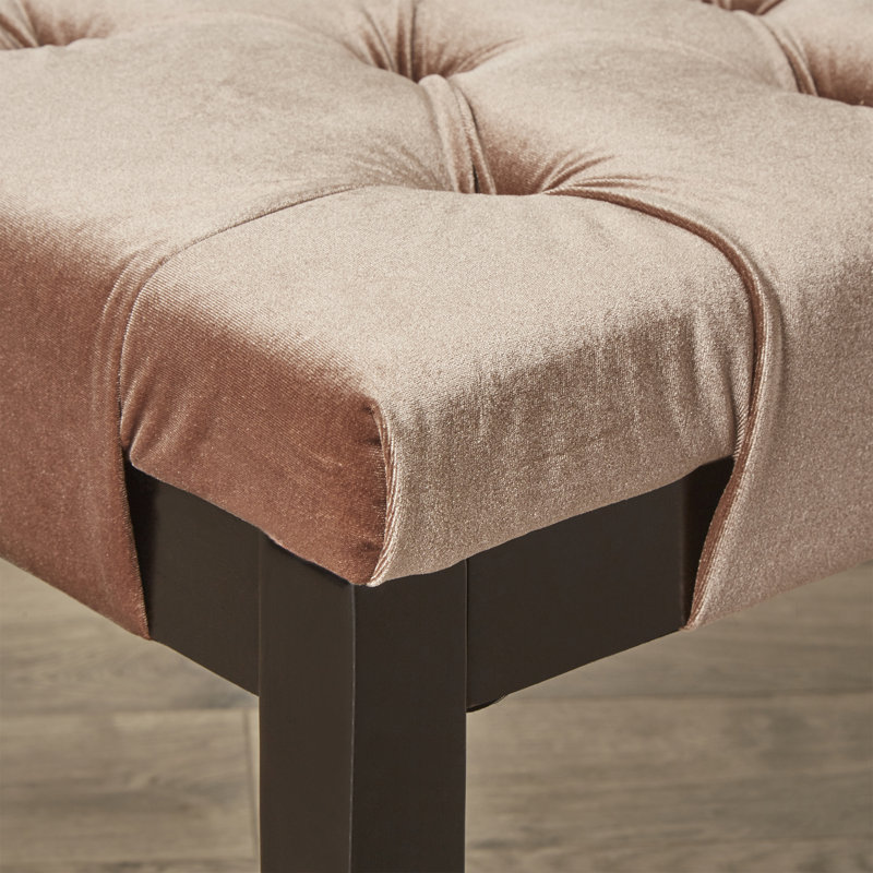 Pinedale Polyester Upholstered Bench, Brown