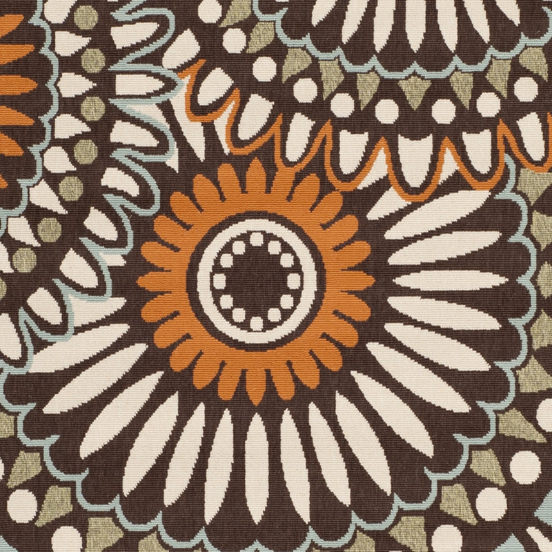 Centeno Performance Floral Indoor/Outdoor Area Rug, Round 8'