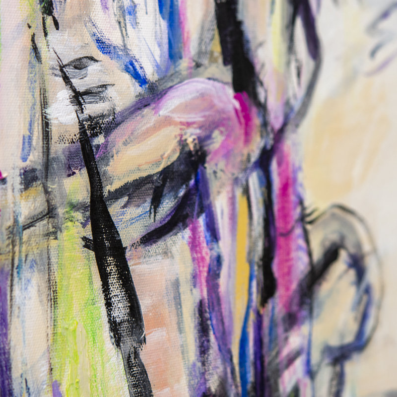 «One of a Kind Art Tie The Knot» par Karen H. Salup, reproduction d'art sur toile tendue